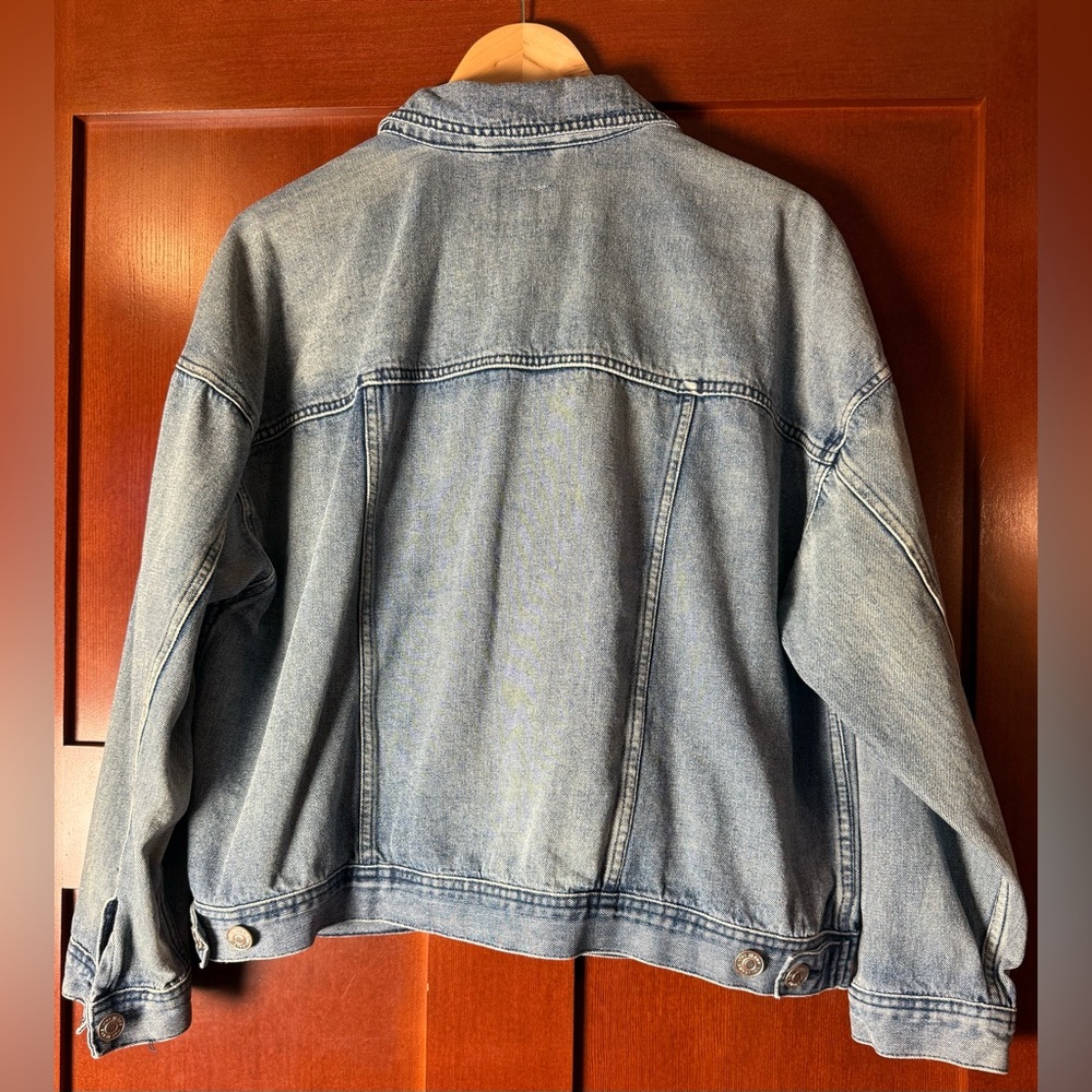 YMI Women’s Plus Oversized Boyfriend Denim Jacket Size 1X - Picture 9 of 9